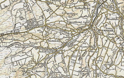 Old map of Burnlee in 1903