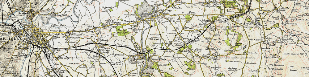 Old map of Burnrigg in 1901-1904