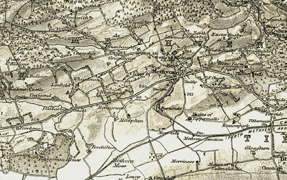 Old map of Burnside in 1906-1908