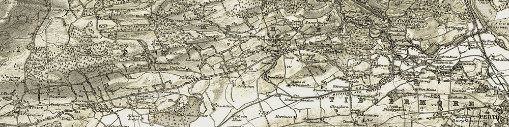 Old map of Burnside in 1906-1908