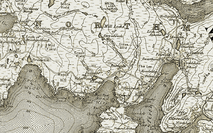 Old map of Zoar in 1912