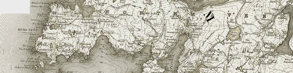 Old map of Zoar in 1912