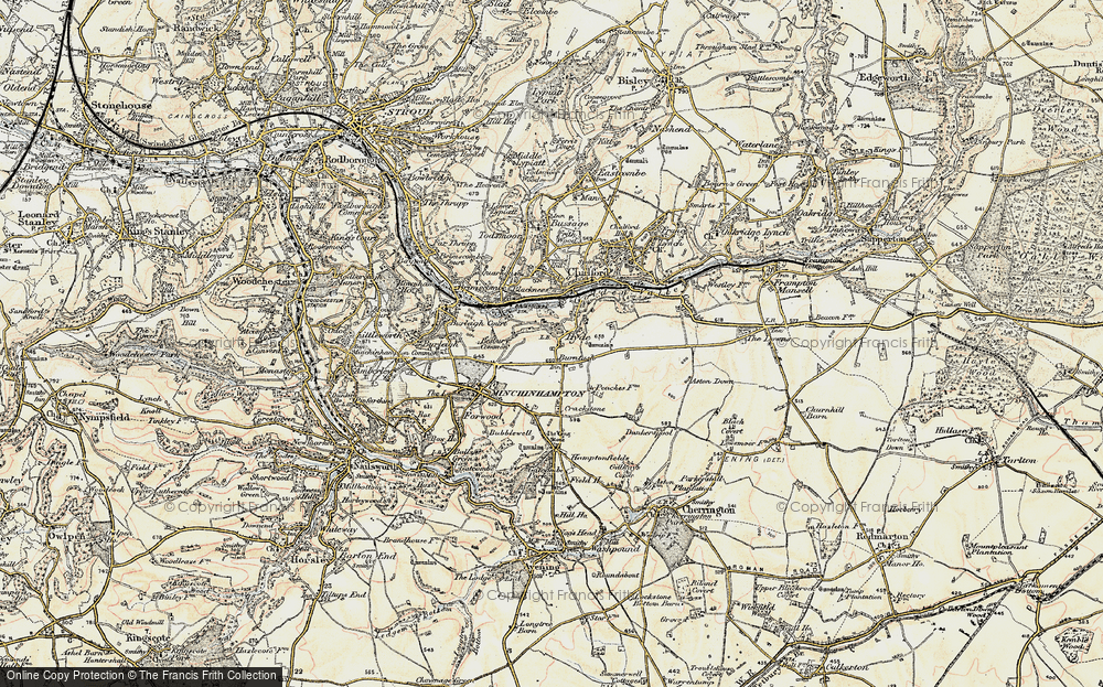 Old Map of Burnt Ash, 1898-1900 in 1898-1900