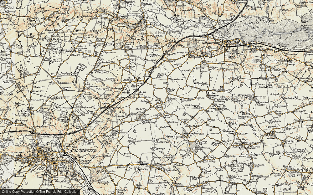 Old Map of Burnt Heath, 1898-1899 in 1898-1899