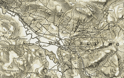 Old map of Auchenroy in 1904-1905