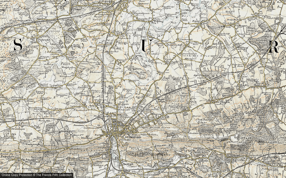 Old Map of Burpham, 1898-1909 in 1898-1909