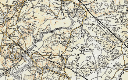 Old map of Burridge in 1897-1899