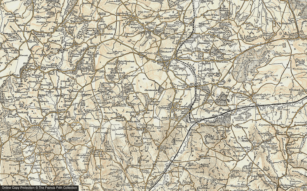 Old Map of Burridge, 1898-1899 in 1898-1899