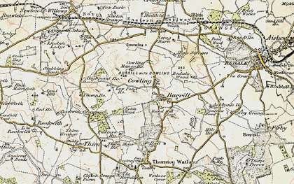 Old map of Burrill in 1904