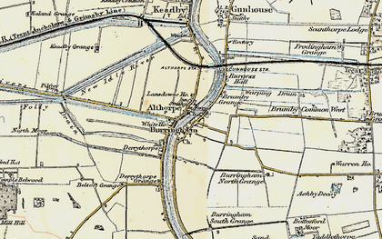 Old map of Burringham in 1903