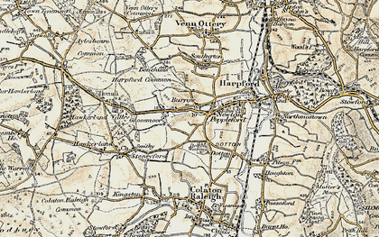 Old map of Burrow in 1899