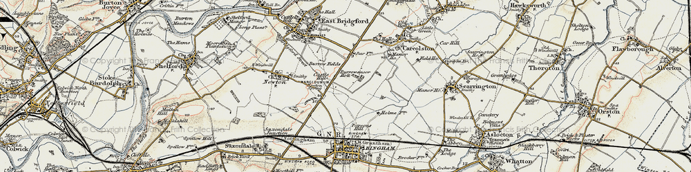 Old map of Burrowsmoor Holt in 1902-1903