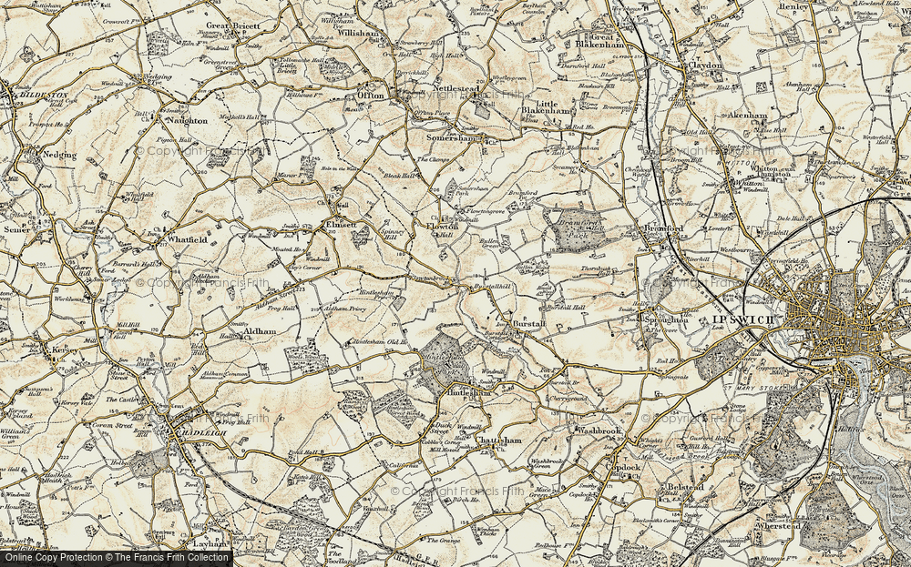 Old Map of Burstallhill, 1898-1901 in 1898-1901