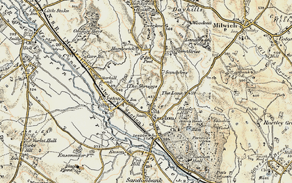 Old map of Butterhill Bank in 1902
