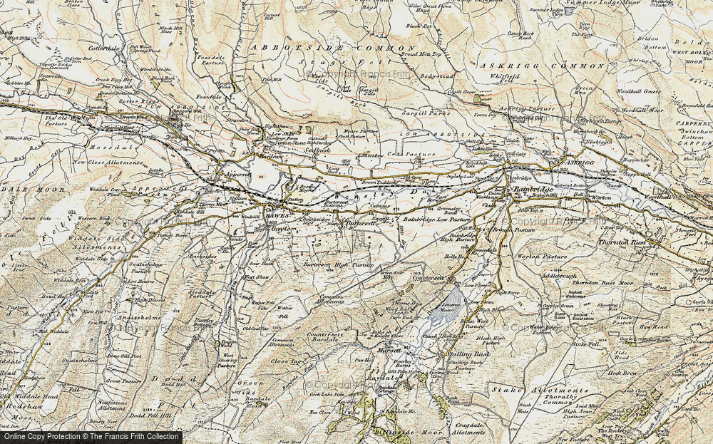 Old Map of Burtersett, 1903-1904 in 1903-1904