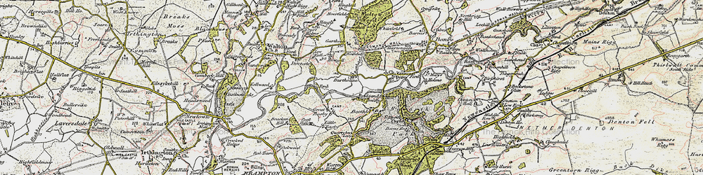Old map of Burtholme in 1901-1904