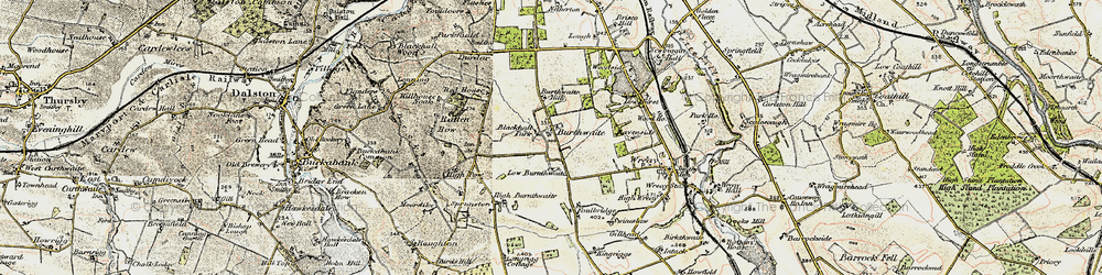 Old map of Burthwaite in 1901-1904