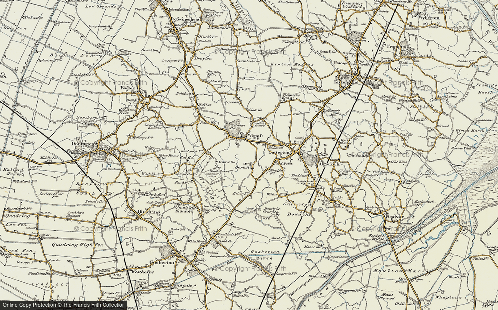 Old Map of Burtoft, 1902-1903 in 1902-1903