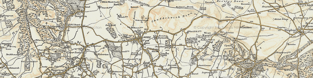 Old map of Burton in 1897-1899