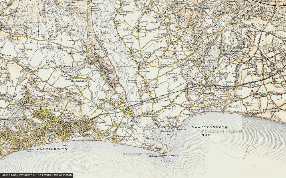 Old Map of Burton, 1897-1909 in 1897-1909