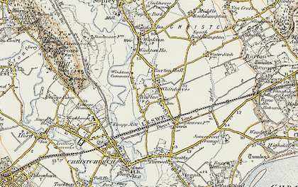 Old map of Burton in 1897-1909