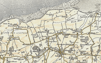 Old map of Burton in 1898-1900
