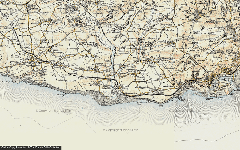 Old Map of Burton, 1899-1900 in 1899-1900