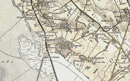 Old map of Burton Point in 1902-1903