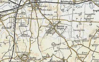 Old map of Burton Brook in 1901-1903
