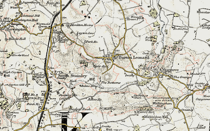 Old map of Burton Leonard in 1903-1904