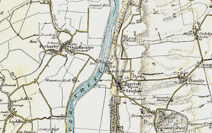 Old map of Burton Stather in 1903