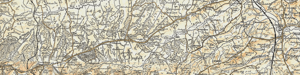 Old map of Bateman's in 1898