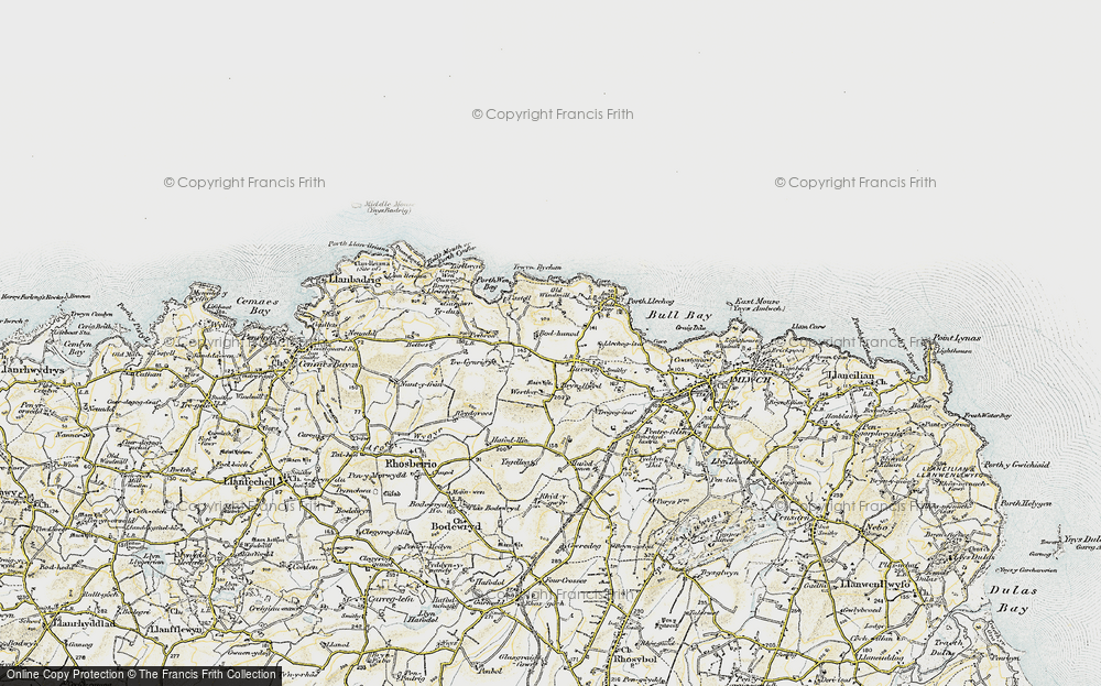 Old Map of Burwen, 1903-1910 in 1903-1910