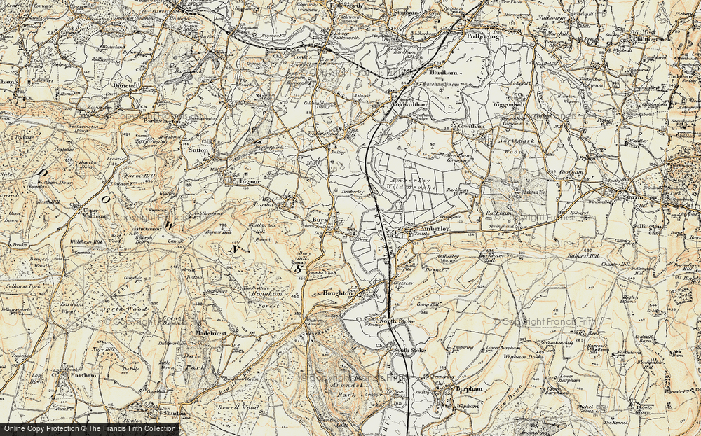 Old Map of Bury, 1897-1899 in 1897-1899