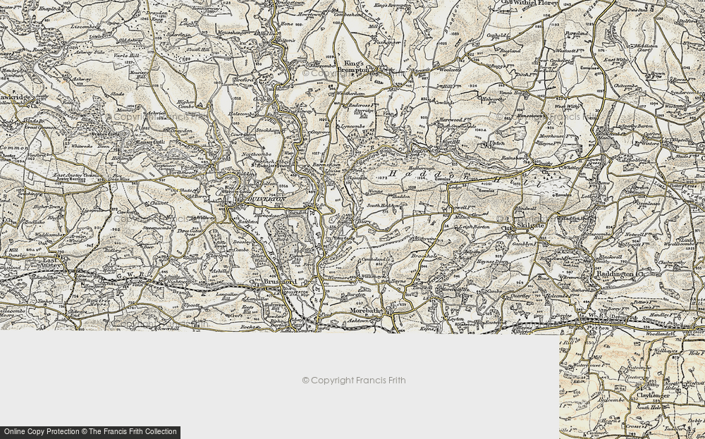 Old Map of Bury, 1898-1900 in 1898-1900
