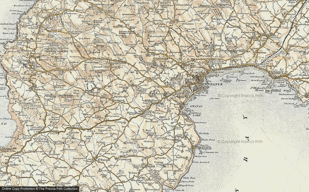 Old Map of Buryas Br, 1900 in 1900