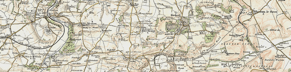 Old map of Langhill Plantn in 1903-1904