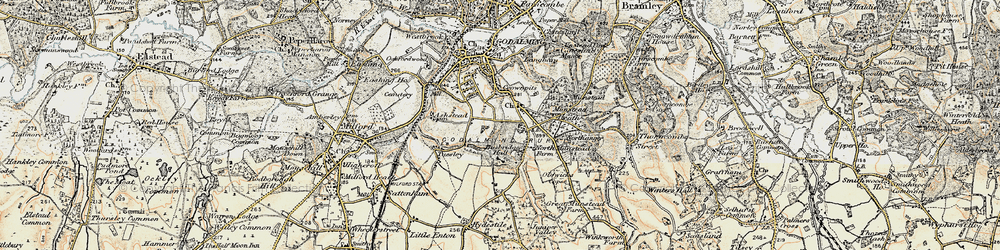 Old map of Munstead Heath in 1897-1909