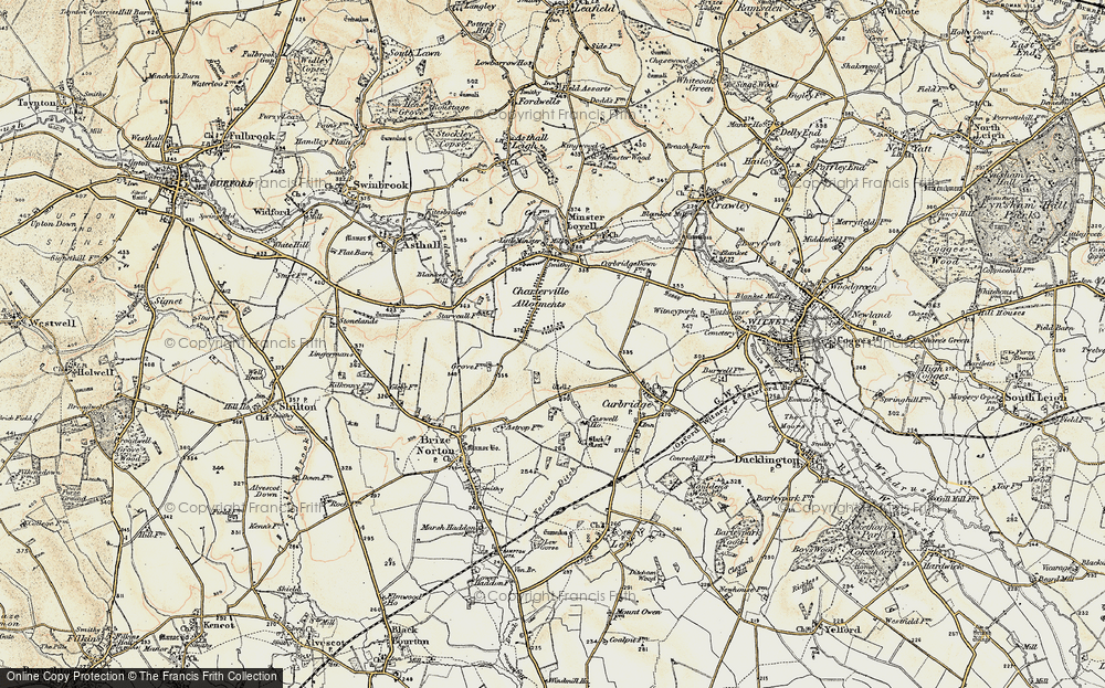 Old Map of Bushey Ground, 1898-1899 in 1898-1899