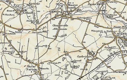 Old map of Bushey Ground in 1898-1899