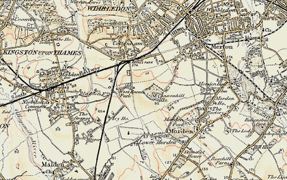 Old map of Bushey Mead in 1897-1909