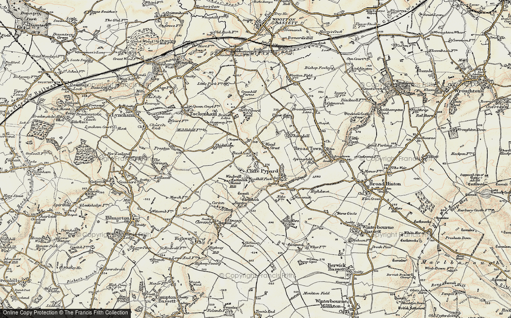 Old Map of Bushton, 1898-1899 in 1898-1899