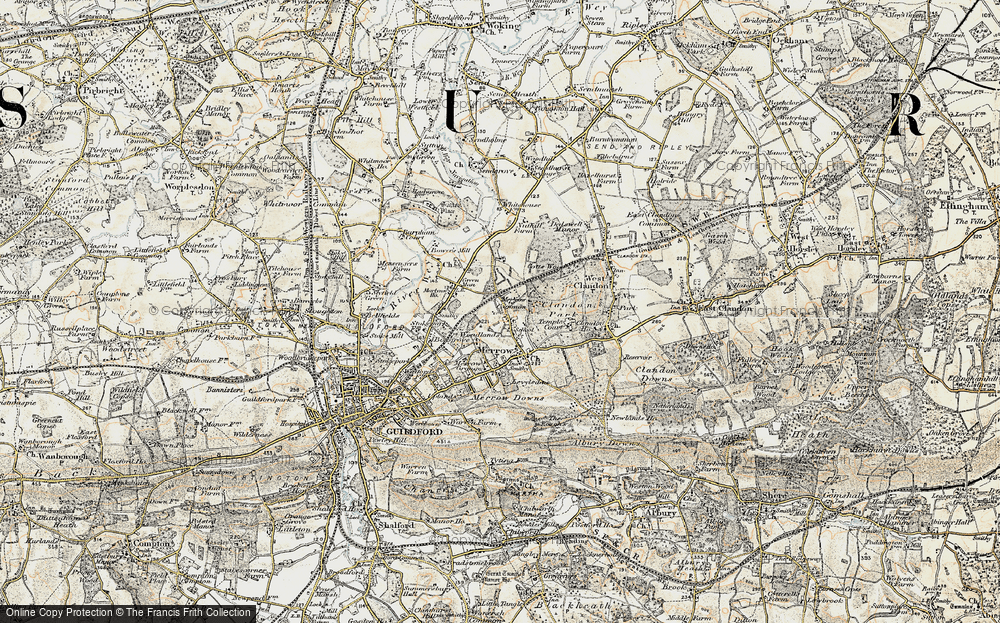 Old Map of Bushy Hill, 1898-1909 in 1898-1909