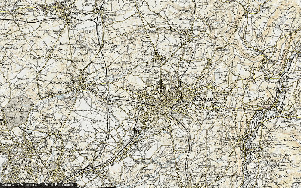 Old Map of Busk, 1903 in 1903