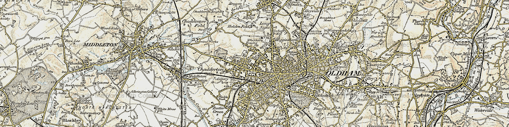 Old map of Busk in 1903