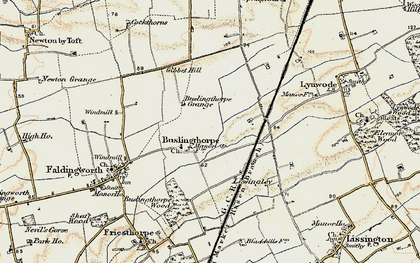 Old map of Buslingthorpe in 1902-1903