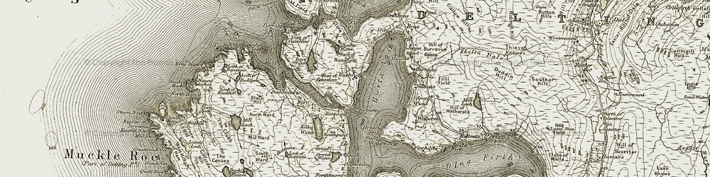 Old map of Glen in 1912
