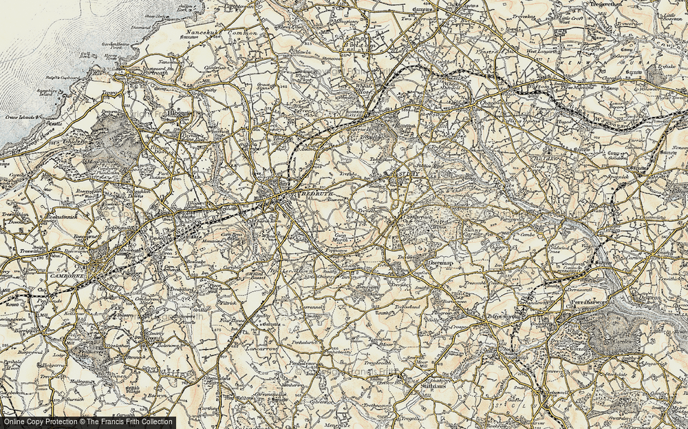 Old Map of Busveal, 1900 in 1900