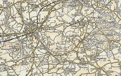 Old map of Busveal in 1900