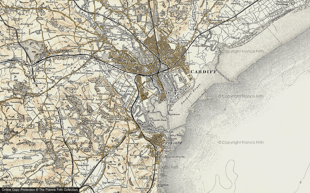 Old Map of Butetown, 1899-1900 in 1899-1900